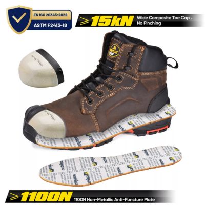 	SAFETOE M 8552 WORK SAFETY BOOTS SUPERIOR OIL AND SLIP RESISTANT INDUSTRIAL SAFETY BOOTS