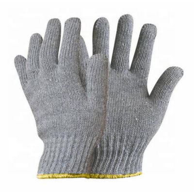 600GM GREY COTTON KNITTED WORK SAFETY HAND GLOVES
