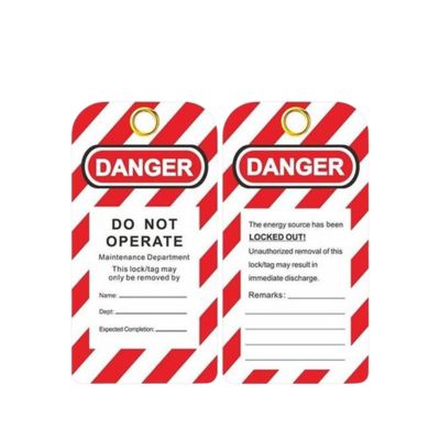 High Visibility PVC Lockout Tag – “DANGER"