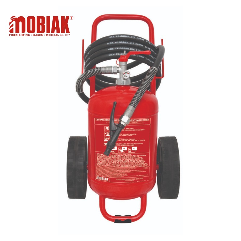 Trolley Fire Extinguisher 25Kg Dry Powder Welded –