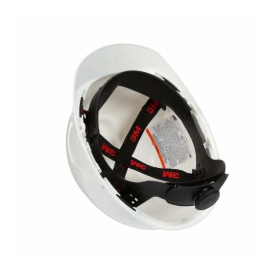 3M H-701R WHITE HARDHAT HELMET WITH 4 POINT RATCHE