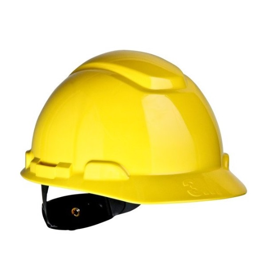 3M H-702R YELLOW HARDHAT WITH UVICATOR & 4 POINT R
