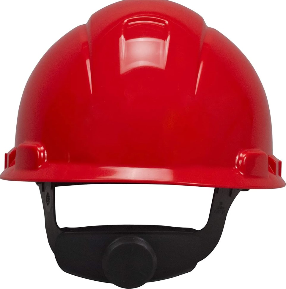 3M H-705R HardHat Helmet with 4-Point Ratchet Susp