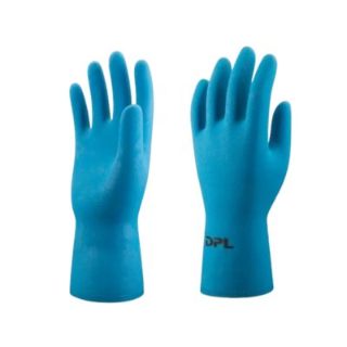 DPL NOVA38 FLOCKLINED FOOD GRADE NATURAL RUBBER HOUSEHOLD GLOVES