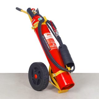 10 KG Carbon Dioxide CO2 Fire Extinguisher with Wheeled Trolley