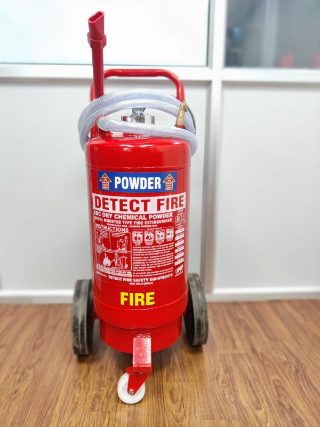 25 KG Carbon Dioxide CO2 Fire Extinguisher with Wheeled Trolley