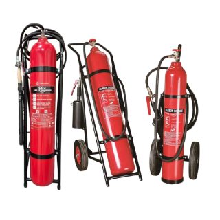 30 KG Carbon Dioxide CO2 Fire Extinguisher with Wheeled Trolley