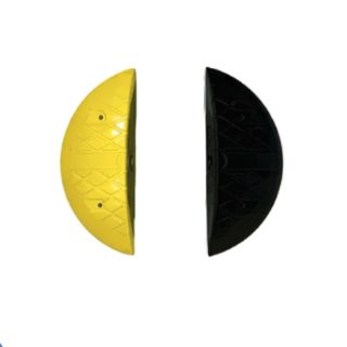 Heavy Duty Rubber Speed Hump End Caps for L-06 to L-10 Road Safety Systems