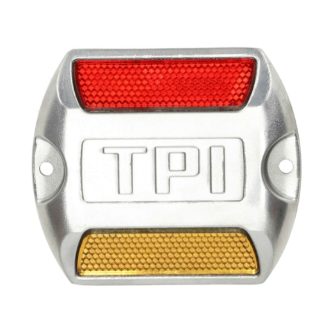 TPI MRS-100 Double Sided Aluminum Alloy Reflective Road Stud Cat Eye Without Shank