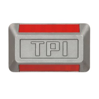 TPI MBS-102 Long Width Double Sided Aluminum Reflective Road Stud Cat Eye with Shank