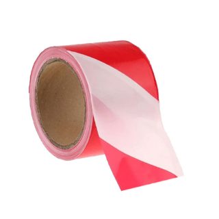 Reflective 301 RW Red and White Polyethylene Non Adhesive Warning Tape