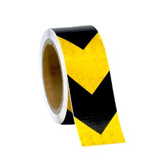 High Quality PVC Weatherproof Arrow Reflective Adhesive Tape 25 Metre Roll