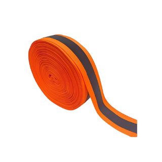 High Visibility Orange and Grey Clothing Safety Fabric Warning Reflective Tape 100 Yard Roll