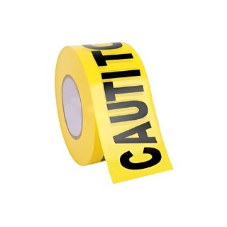 Yellow Caution Safety Warning Tape 3 Inch, 100 Metre Roll