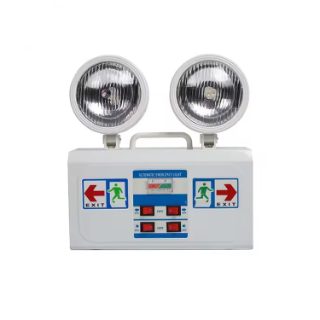 EUROLUX EL 268A WHITE AUTOMATIC DOUBLE HEADS LED RECHARGEABLE EMERGENCY BEAM EXIT SAFETY LIGHT