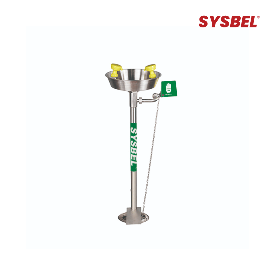 SYSBEL PEDESTAL MOUNTED BASIN EYEWASH STATION