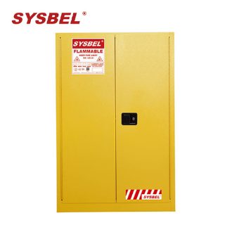 SYSBEL WA810450 Yellow 45 Gallon 170 Litre Flammable Liquid Safety Storage Cabinet FM and CE Approved