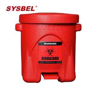 SYSBEL WA8109600 14 Gal 53 L Biohazard Waste Can