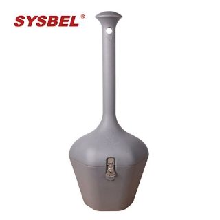 SYSBEL CBR8102 Grey Cigarette Butt Receptacle with Umbrella Shaped Covered Head for Outdoor Disposal
