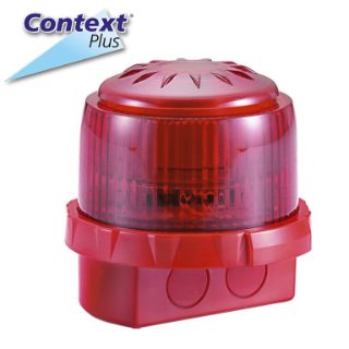 CONTEXT PLUS RED LIGHT 103DBA POLYCARBONATE LENS WATER RESISTANCE EMERGENCY AND FIRE EQUIPMENT
