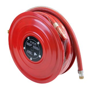 FIXED WALL MOUNTED FIRE HOSE REEL 30M 1 INCH MANUAL SWING TYPE COMMERCIAL AND RESIDENTIAL FIRE SAFETY SYSTEM