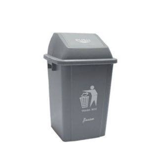 XDL 40B 2 40 Liter Industrial Plastic Push Dustbin with Push Lid