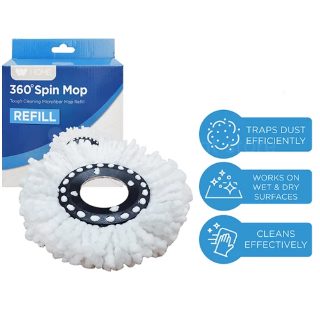 360 Spin Mop Refill Microfiber Mop Head for Floor Cleaning