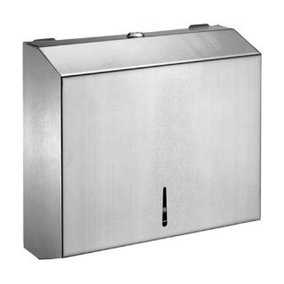 Lockable Wall Mounted Stainless Steel Tissue Box Dispenser