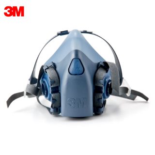 3M 7502 Reusable Half Face Mask with Silicone Seal and Cool Flow Valve