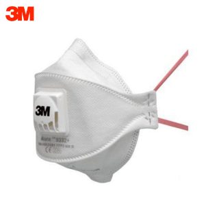 3M Aura 9332+ FFP3 Disposable Particulate Respirator Face Mask with Filter