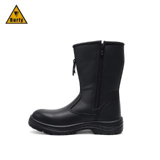 Burly 116 Zipper Long Welding Safety Boots with Steel Toe and Heat Resistant Outsole