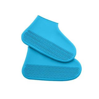 Waterproof Silicone Outdoor Shoe Covers with Non Slip Sole, Foldable and Reusable
