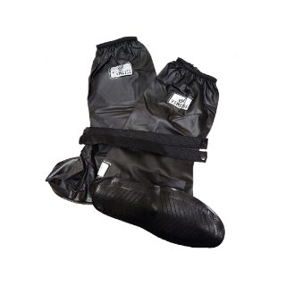 Black Waterproof Silicone PVC Shoe Covers for Rain and Mud with Anti Slip Sole