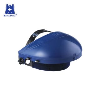 Blue Eagle B1BL Blue ABS Adjustable Ratchet Browguard for Safety Face Shield
