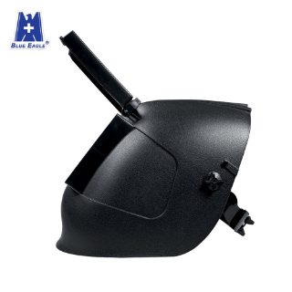 Blue Eagle 936P Black Polypropylene Welding Face Shield Helmet with Flip-Up Lens Holder
