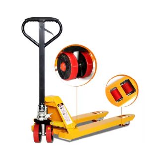 SUNRISE AC20 ALLOY STEEL RUBBER COVERED HANDLE POLYURETHANE WHEEL 3 TON HAND PALLET TRUCK