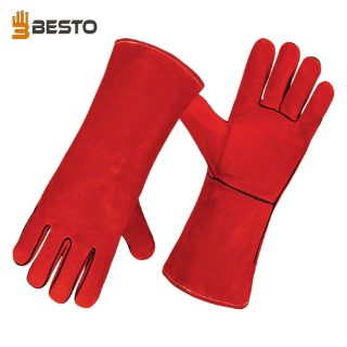 PREMIUM MECHANICAL & ABRASION RESISTANCE LEATHER WELDING GLOVES