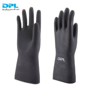 DPL FRONTIER 75 FLOCK LINED NEOPRENE CHEMICAL AND OIL RESISTANT GLOVES