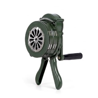 Hand Crank Siren Horn Manual Aluminum Alloy Emergency Warning Siren