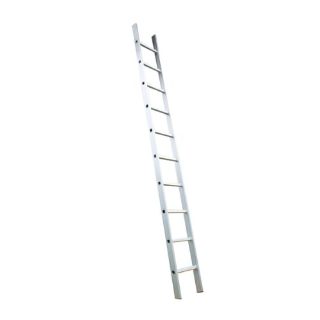 High Quality Heavy Duty Aluminum Straight Ladder with Square Shoe Base
