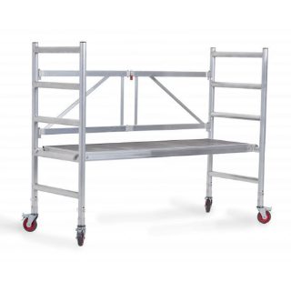 Heavy Duty 2 mm Aluminum Alloy Portable Mini Scaffolding Tower Ladder for Work Maintenance