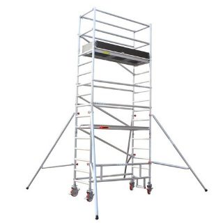 Heavy Duty Aluminium Alloy 2 mm Portable Scaffolding Working Mobile Tower Ladder