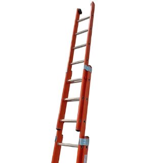 Heavy Duty Fiberglass Triple Extension Safety Ladder