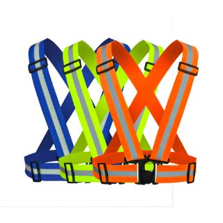 SVB56 Reflective Polyester Adjustable Cross Safety Belt High Visibility Safety Harness