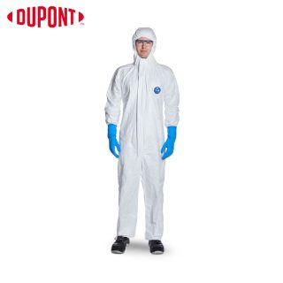 DuPont Tyvek 500 Xpert Hooded Chemical Protective Coverall Type 5-B/6-B