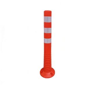 Traffic Safety Reflective Fixed Polyurethane Delineator Post with 3 Reflective Bands