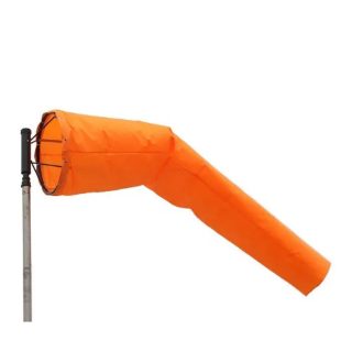 Orange Fluorescent Polyester Aviation Wind Sock for Wind Direction Indication