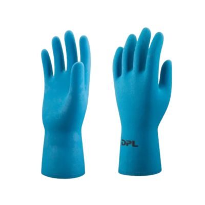 DPL NOVA38 FLOCKLINED FOOD GRADE NATURAL RUBBER HOUSEHOLD GLOVES