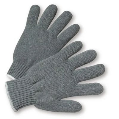 450 GM Grey Cotton Knitted Work Safety Hand Gloves