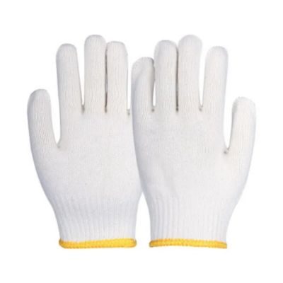 650 GM COTTON KNITTED WORK SAFETY HAND GLOVES
